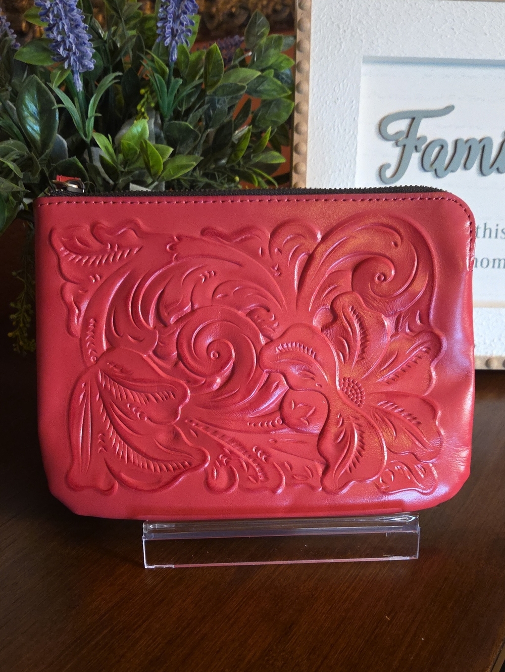 Patricia Nash Cassini Tooled Leather Wristlet NWT